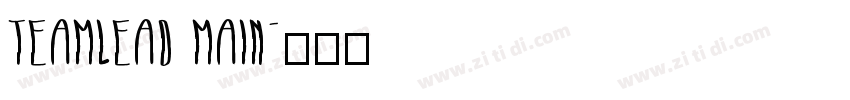 TEAMLEAD MAIN字体转换